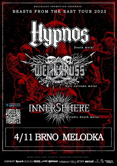 Plakát události Hypnos + Welicoruss + Innersphere | Brno