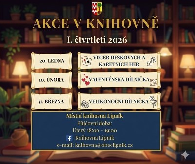 Plakát události Akce v knihovně