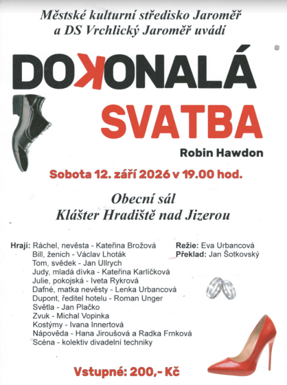Plakát události Dokonalá svatba - Klášter Hradiště na Jizerou