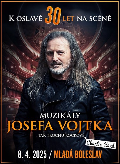 Plakát události Muzikály Josefa Vojtka v Mladé Boleslavi