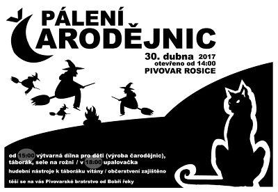 Plakát události Čarodějnice na pivovaru