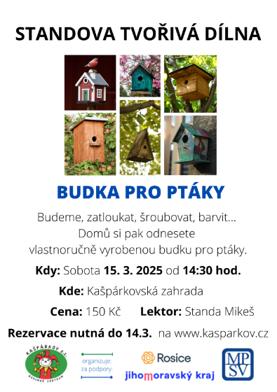 Plakát události Standova tvořivá dílna - budka