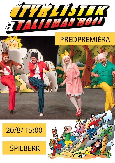 Plakát události Čtyřlístek a Talisman moci na Špilberku - předpremiéra!