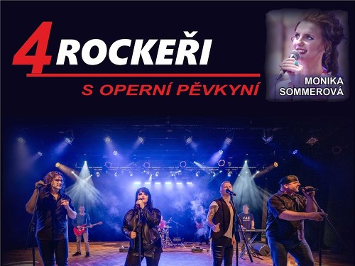 Plakát události 4 ROCKEŘI a operní pěvkyně v Třebíči