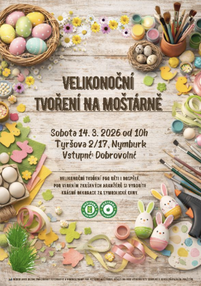 Plakát události Velikonoční tvoření na Moštárně