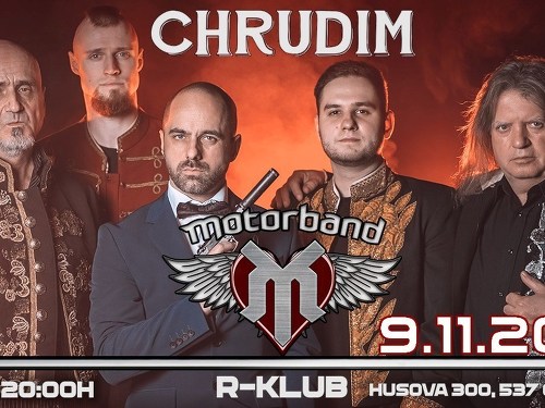 Plakát události Motorband v Chrudimi