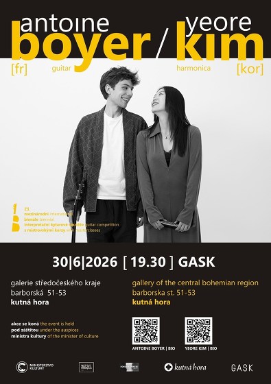 Plakát události Antoine Boyer & Yeore Kim v Kutné Hoře