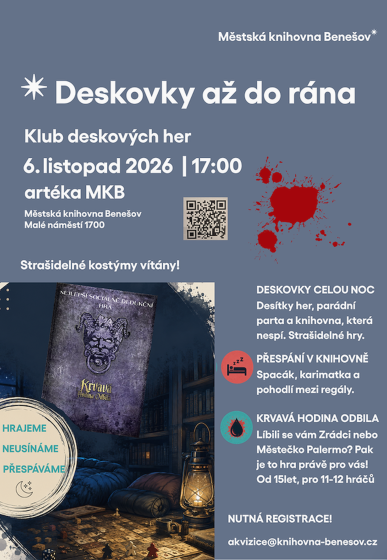 Plakát události Deskovky celou noc