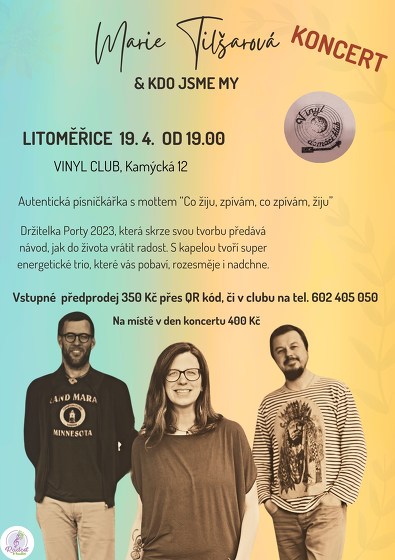 Plakát události Marie Tilšarová & Kdo Jsme My