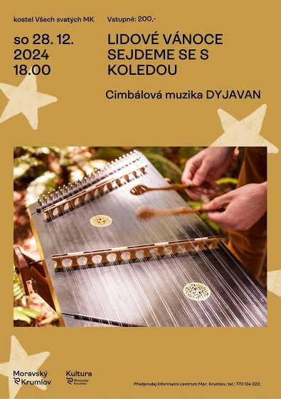 Plakát události Lidové Vánoce, sejdeme se s koledou