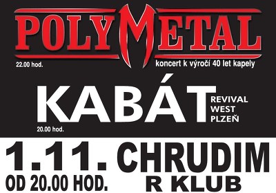 Plakát události Polymetal + Kabát revival west - Chrudim