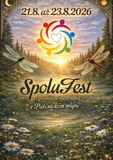 Plakát události Spolufest v Paběnickém mlýně 2026