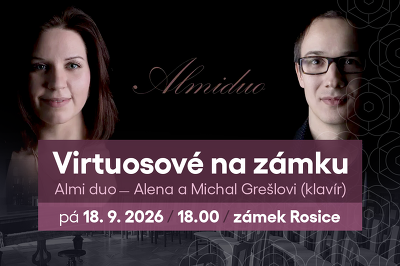 Plakát události Virtuosové na zámku: Alena a Michal Grešlovi