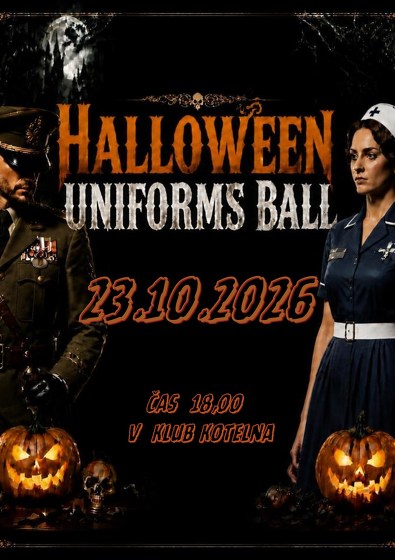 Plakát události Halloween párty v uniformách