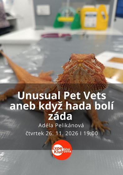 Plakát události Unusual Pet Vets aneb když hada bolí záda