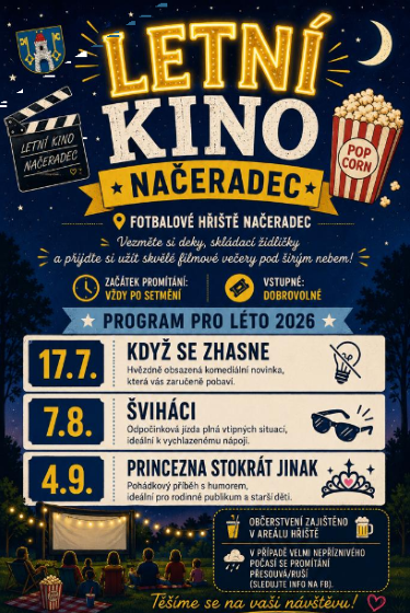 Plakát události Letní kino Načeradec