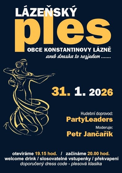 Plakát události Ples obce Konstantinovy Lázně 2026