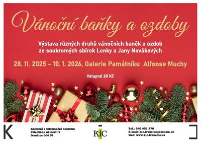 Plakát události Vánoční baňky a ozdoby - výstava