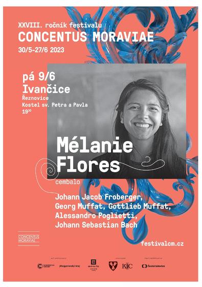 Plakát události Concentus Moraviae - Melánie Flores