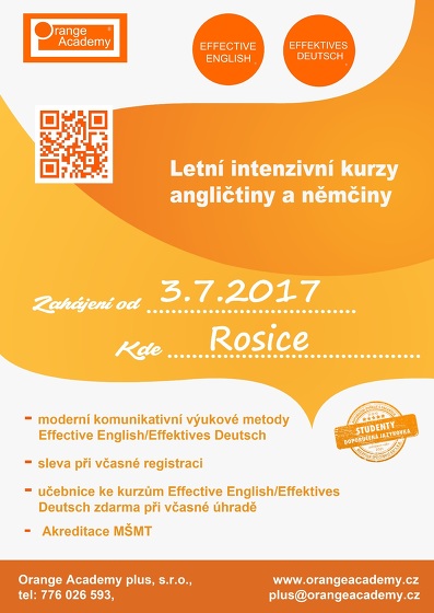 Plakát události Letní intenzivní jazykové kurzy pro dospělé
