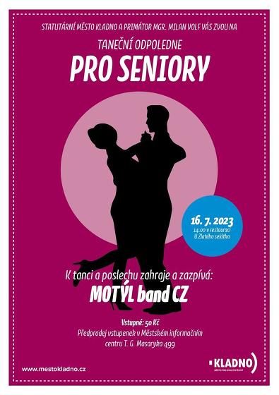 Plakát události Taneční odpoledne pro seniory