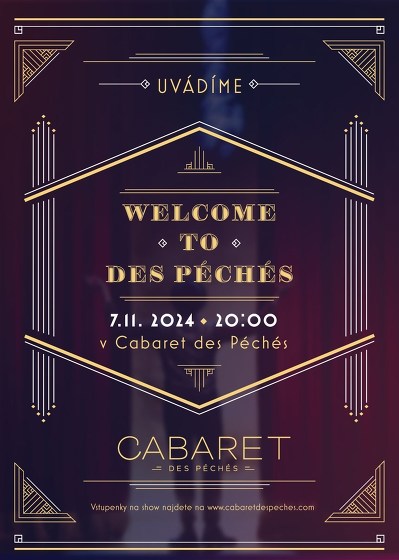 Plakát události WELCOME TO DES PÉCHÉS