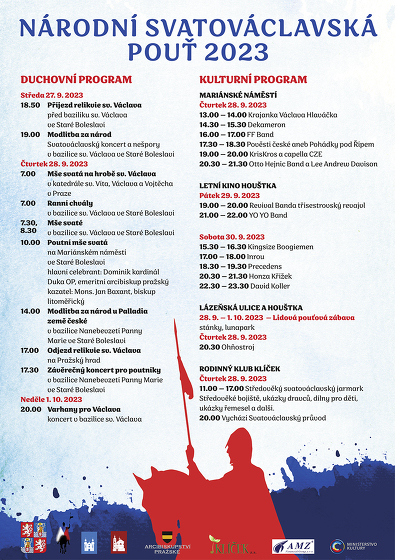 Plakát události Národní svatováclavská pouť 2023