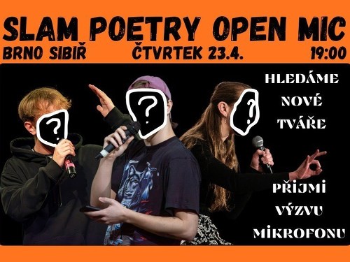 Plakát události Slam Poetry Open Mic | Brno