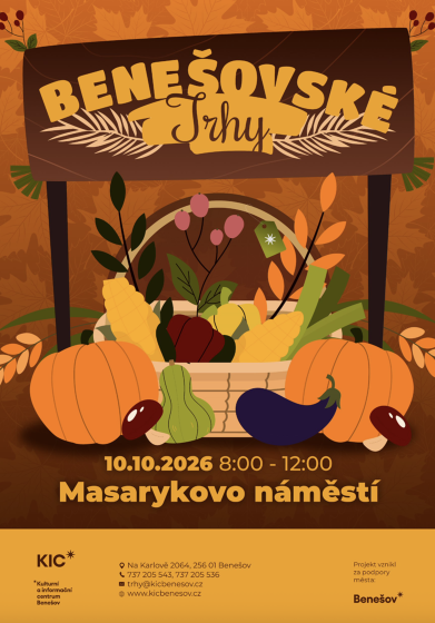 Plakát události Benešovské trhy
