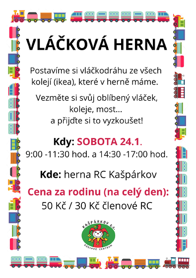 Plakát události Vláčková herna