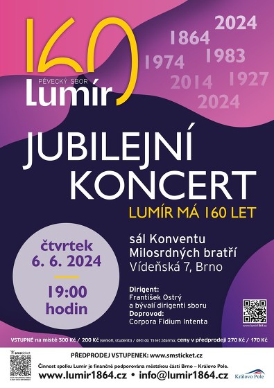 Plakát události Jubilejní koncert ke 160. výročí
