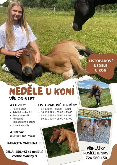 Plakát události Neděle u koní
