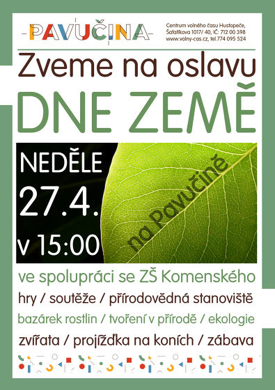 Plakát události Den Země Hustopeče