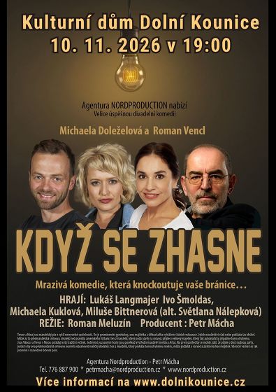 Plakát události Když se zhasne