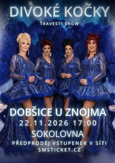 Plakát události Travesti Divoké kočky ve Znojmě