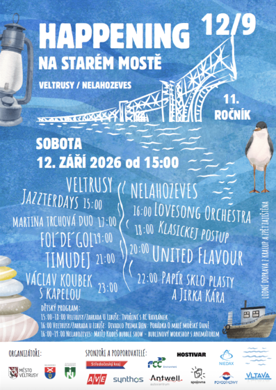 Plakát události Happening na starém mostě