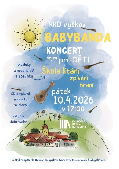 Plakát události Babybanda - škola lítání, zpívání, hraní
