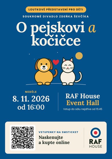 Plakát události Loutkové divadlo Zdeňka Ševčíka - O pejskovi a kočičce