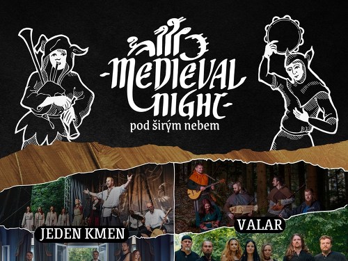 Plakát události Medieval Night pod širým nebem