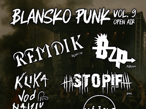 Plakát události BLANSKO  PUNK vol9.  open air