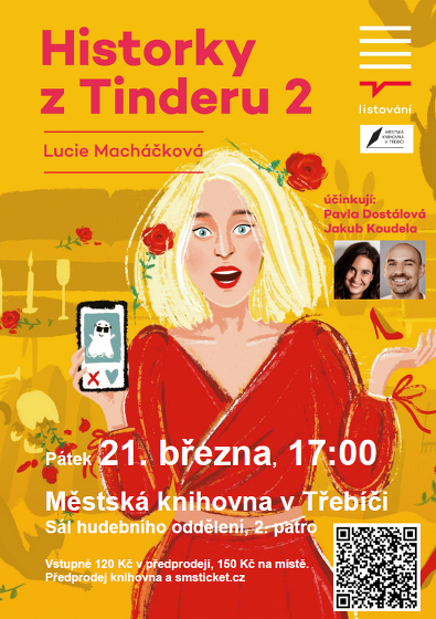 Plakát události LiStOVáNí / Lucie Macháčková: Historky z Tinderu 2
