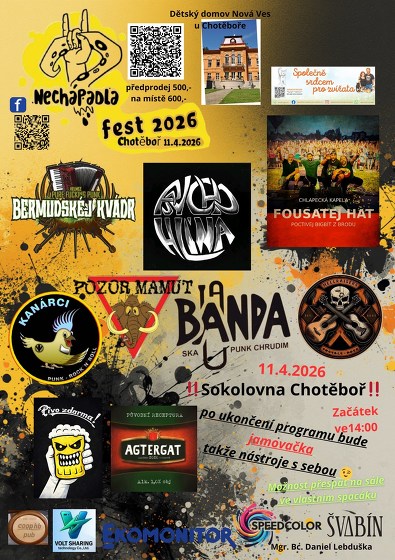 Plakát události Nechápadla fest Chotěboř