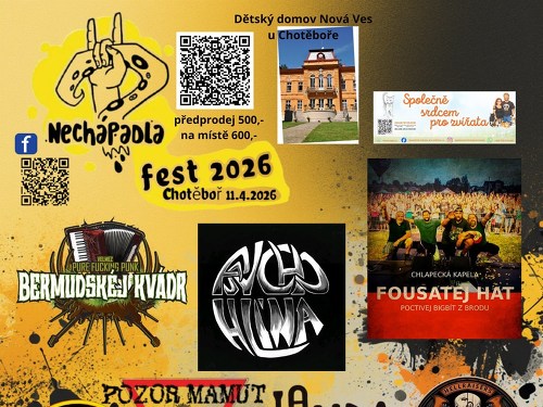 Plakát události Nechápadla fest Chotěboř