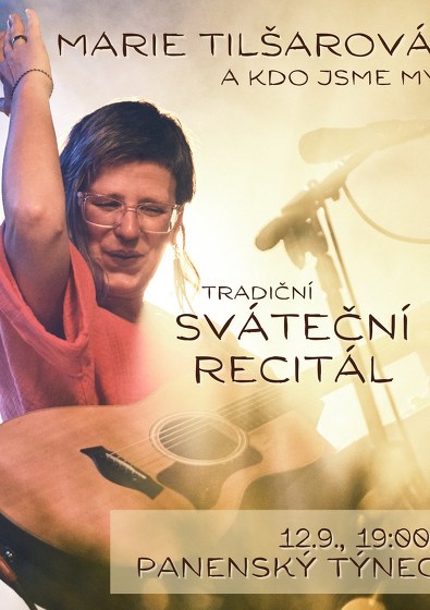 Plakát události Sváteční recitál - Marie Tilšarová  v Panenském Týnci