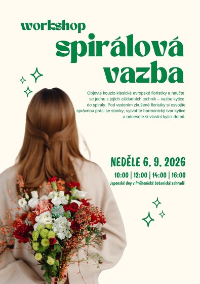 Plakát události Vazba kytice do spirály