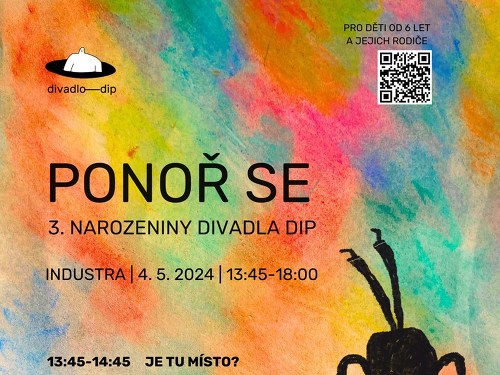 Plakát události PONOŘ SE aneb 3. narozeniny divadla DIP