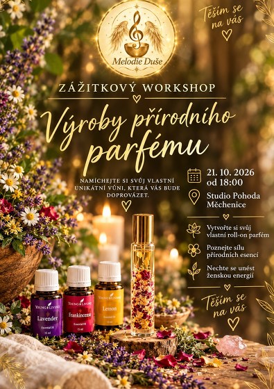 Plakát události Zážitkový workshop přírodního parfému