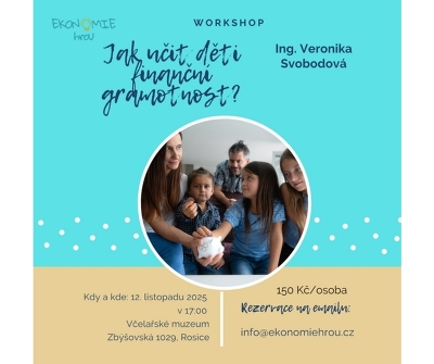 Plakát události Jak učit děti finanční gramotnost?