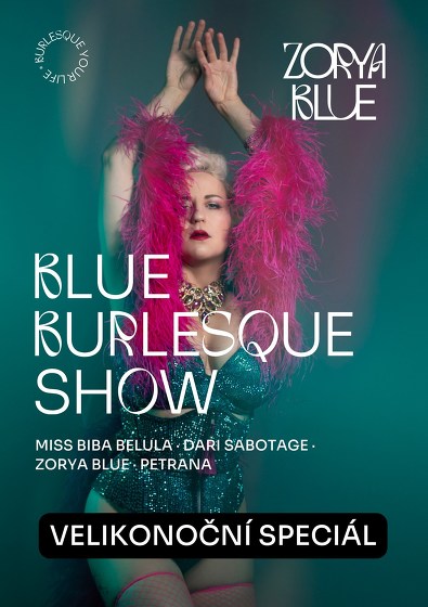 Plakát události Blue Burlesque Show