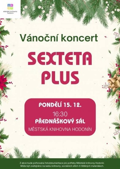 Plakát události Vánoční koncert Sexteta Plus